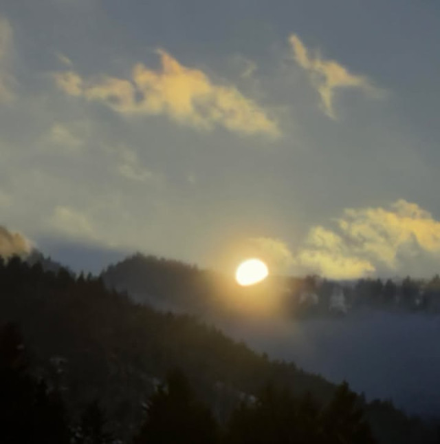 Monduntergang heute Morgen Wir wünschen euch allen...