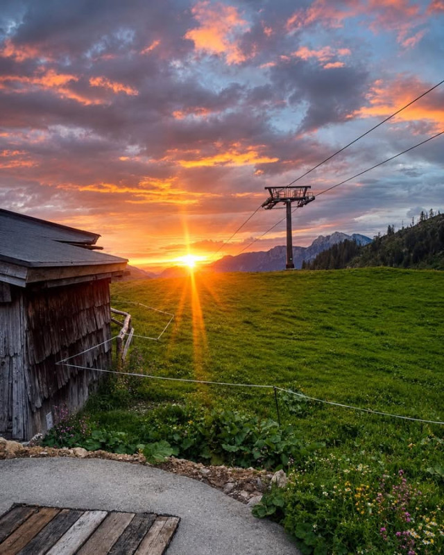 Sonnenaufgang heute auf der Loferer Alm 🥰 Herzlic...