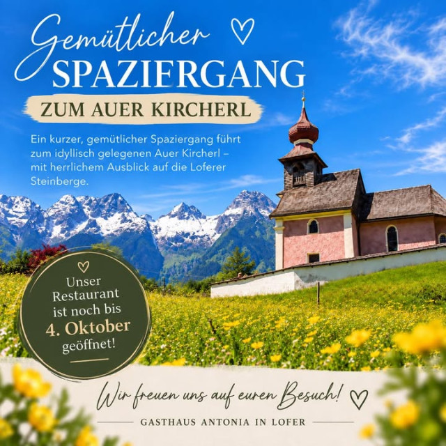 Hallo an alle! Die Sommersaison neigt sich dem End...